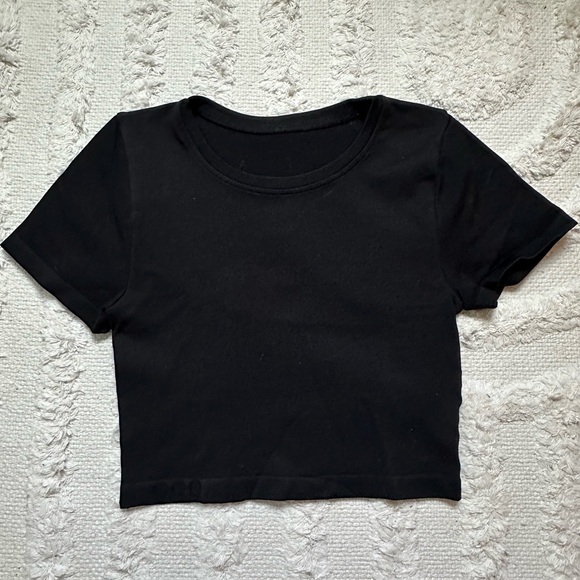 Cropped workout tee set - Picture 7 of 9